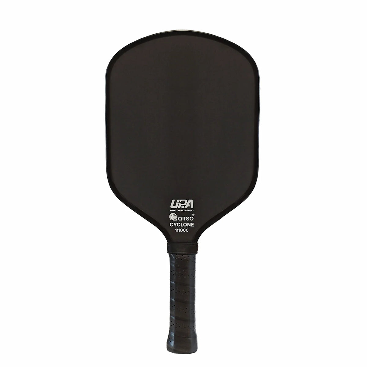 Aireo Cyclone X Hybrid pickleball paddle - Blackout colourway - front