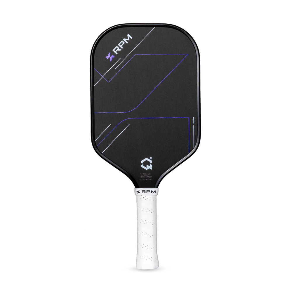 RPM Q2 Elongated pickleball paddle, offered in 14mm and 16mm cores