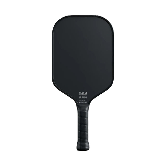 RPM Blackout V2 Elongated 16mm pickleball paddle, front on white