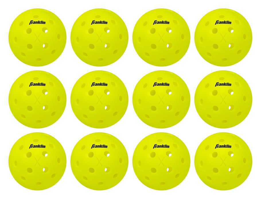 Franklin X-40 outdoor pickleballs 12 pack, the US Open tournament ball stocked in Australia