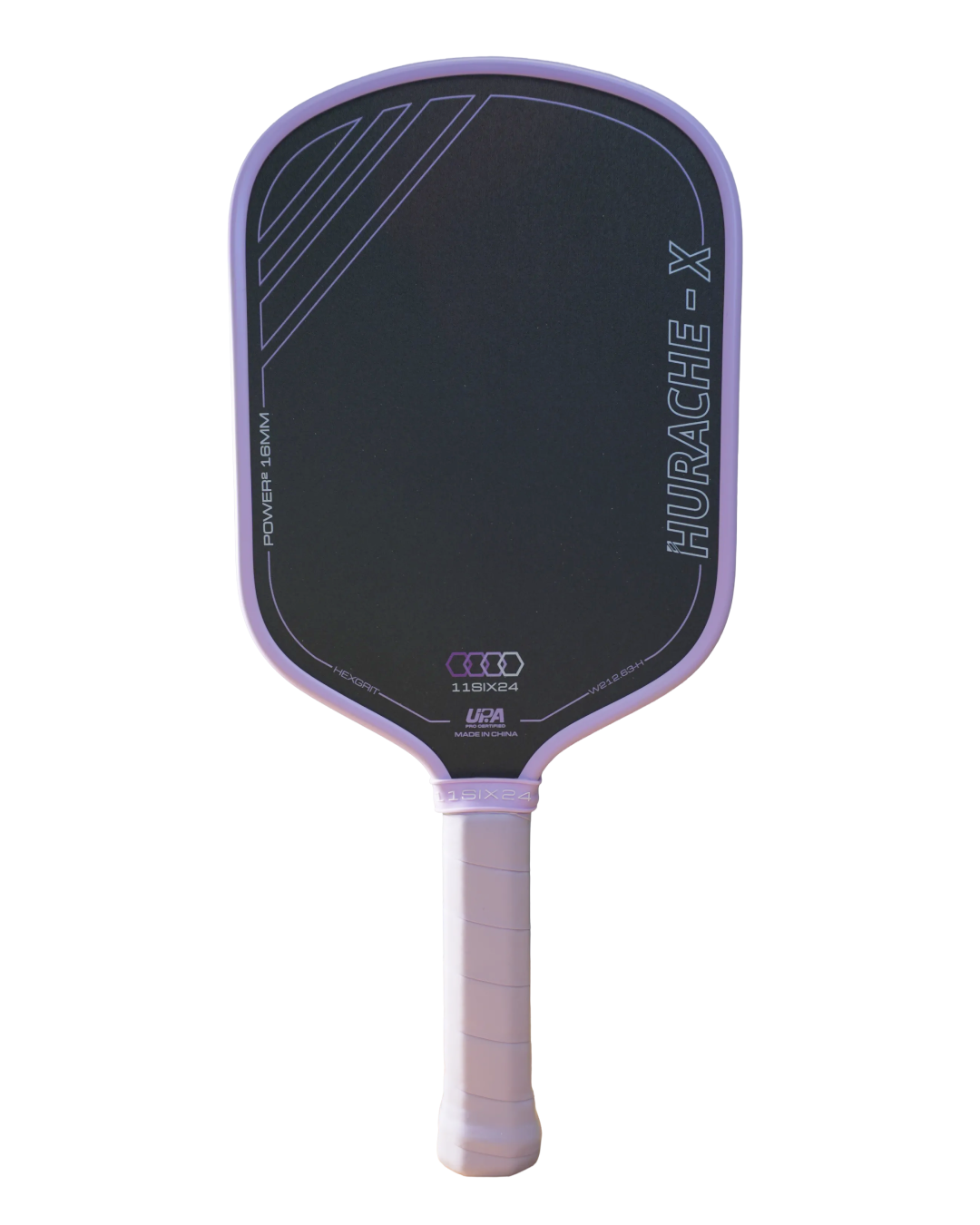 11SIX24 Hurache-X Power 2 elongated pickleball paddle in Lavender