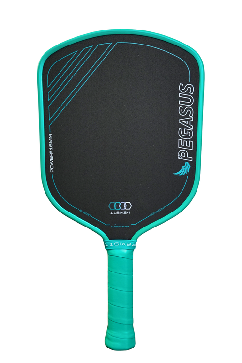11SIX24 Pegasus Power 2 widebody pickleball paddle in Teal