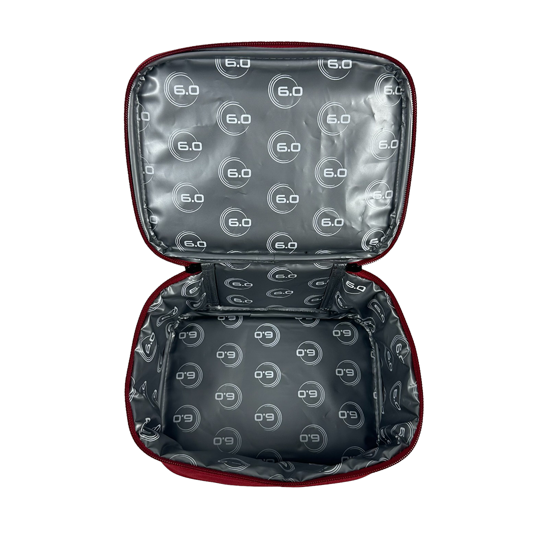 Six Zero Performance Backpack, Ruby, cooler box open