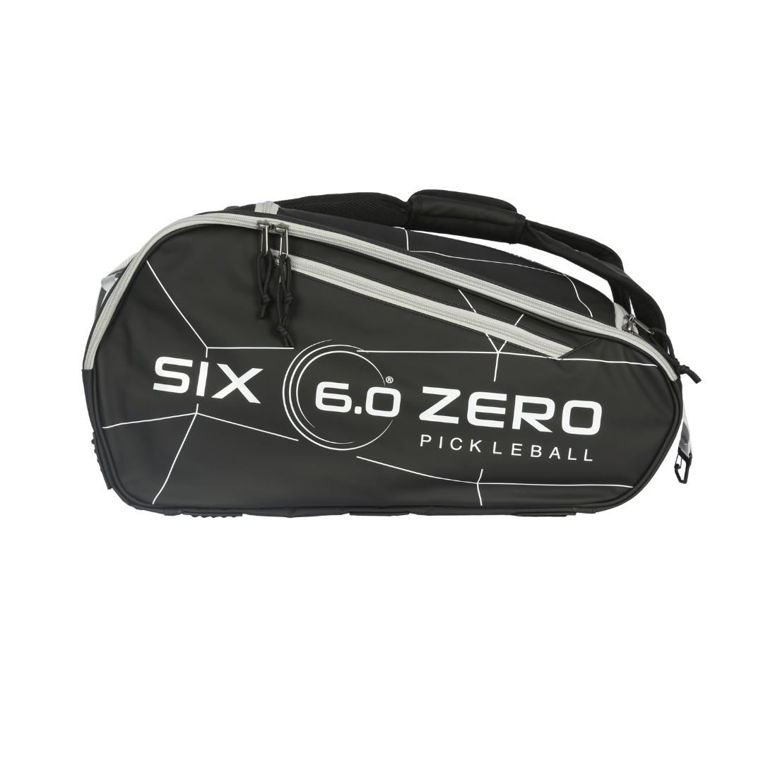 Six Zero Pro Tour Bag, Black / Grey, side with logo