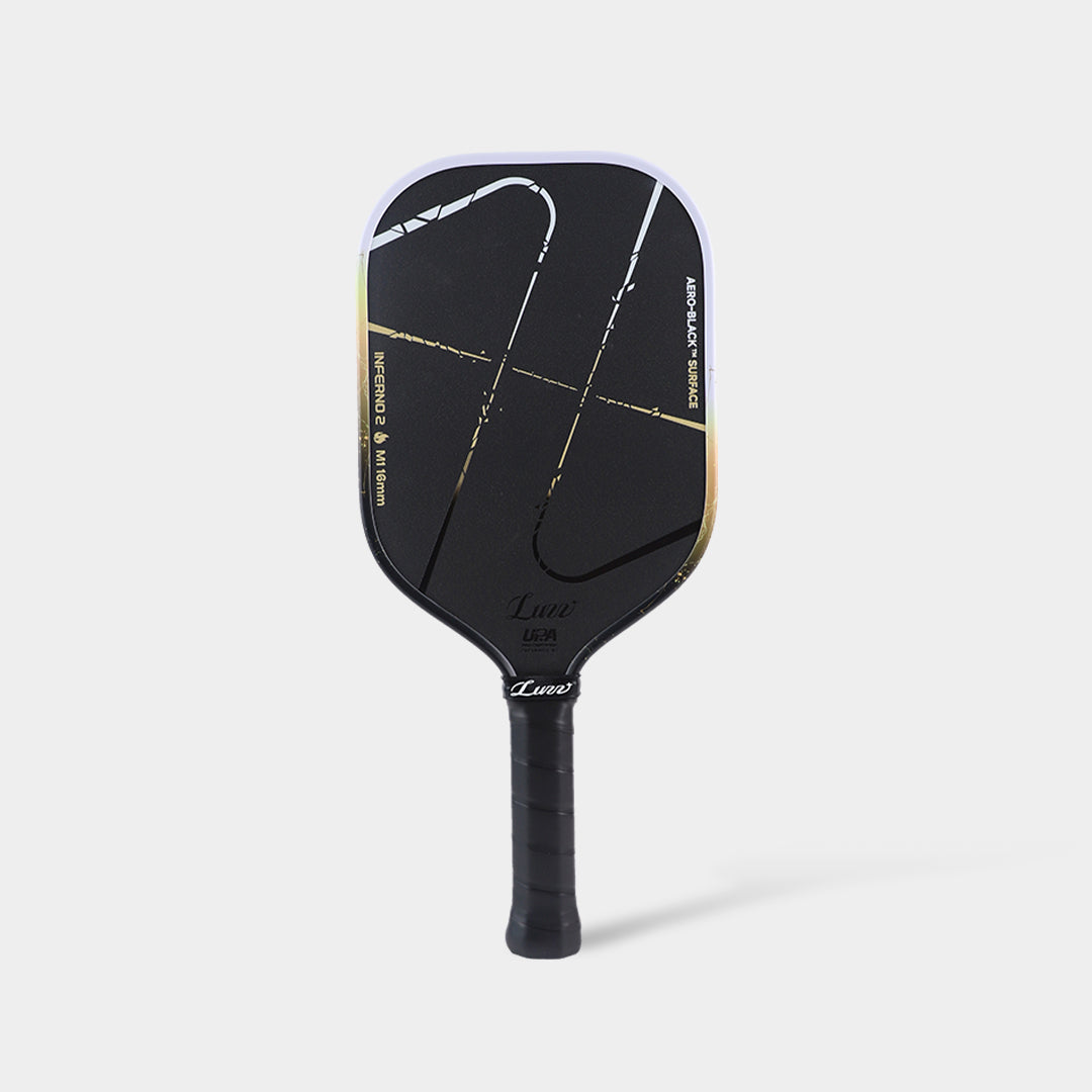 Luzz Inferno2 M1 Dawn pickleball paddle - face view