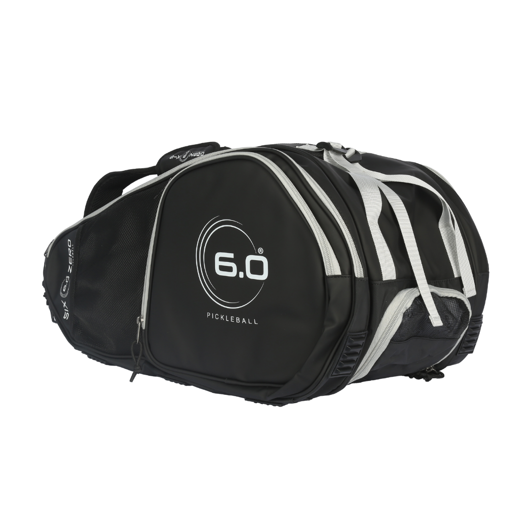 Six Zero Pro Tour Bag, Black / Grey, 6.0 logo side detail