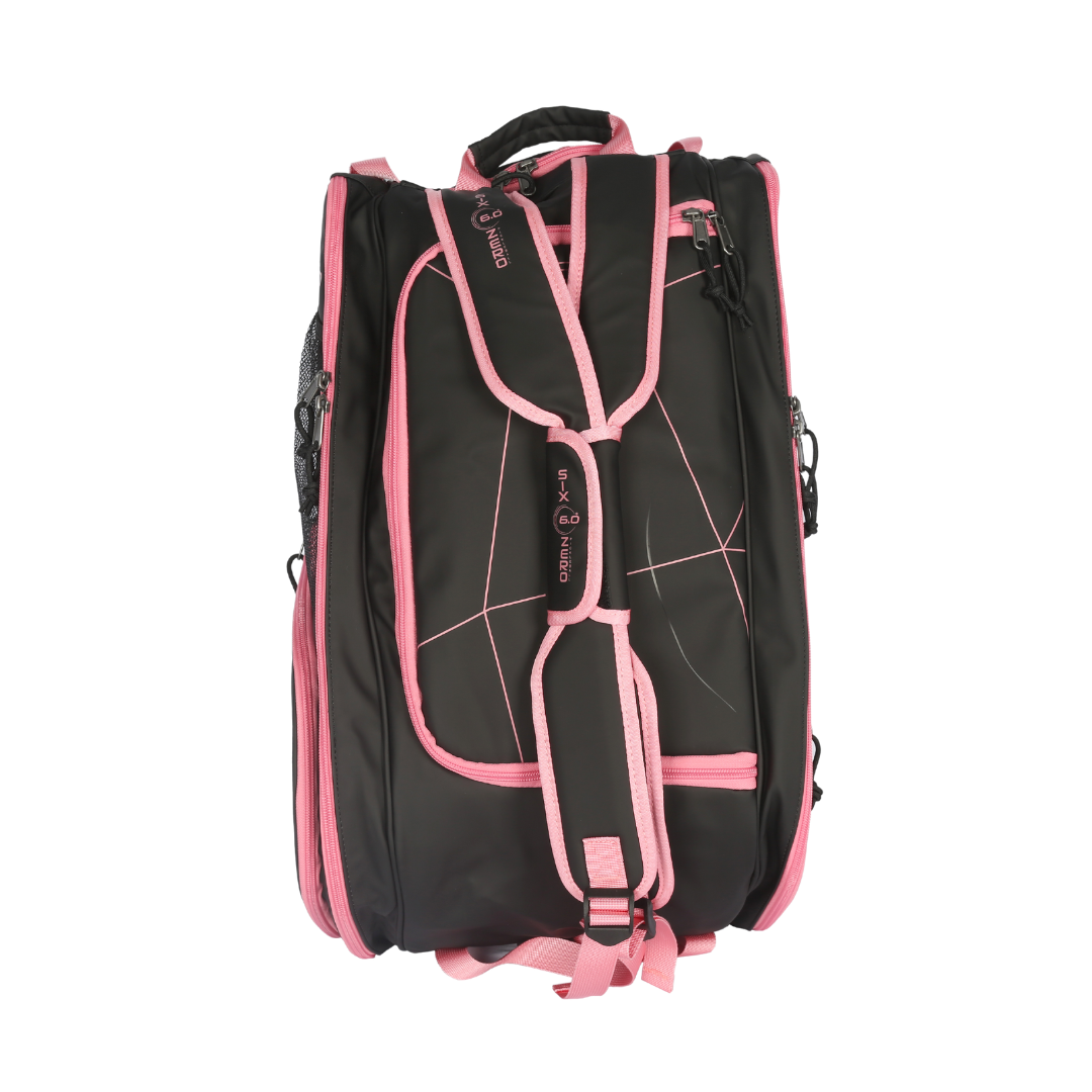 Six Zero Pro Tour Bag, Black / Cherry, upright front