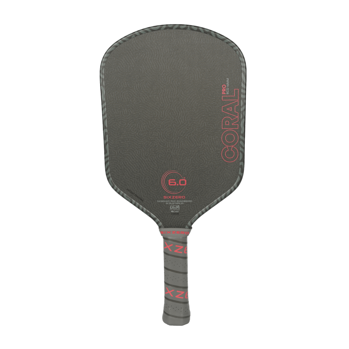 Six Zero Coral Pro 16mm pickleball paddle - Hybrid shape - Infrared