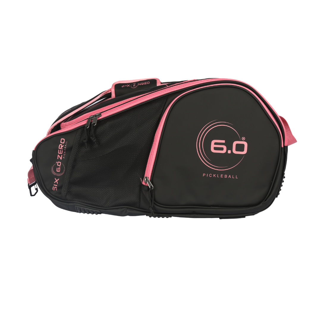 Six Zero Pro Tour Bag, Black / Cherry, side profile