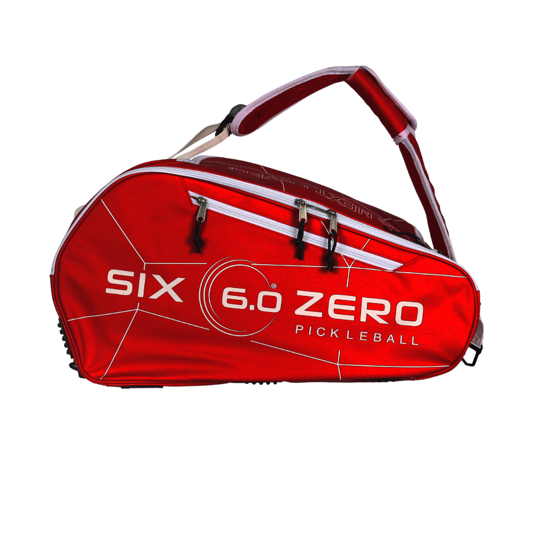 Six Zero Pro Tour Bag, Ruby Red, side with logo