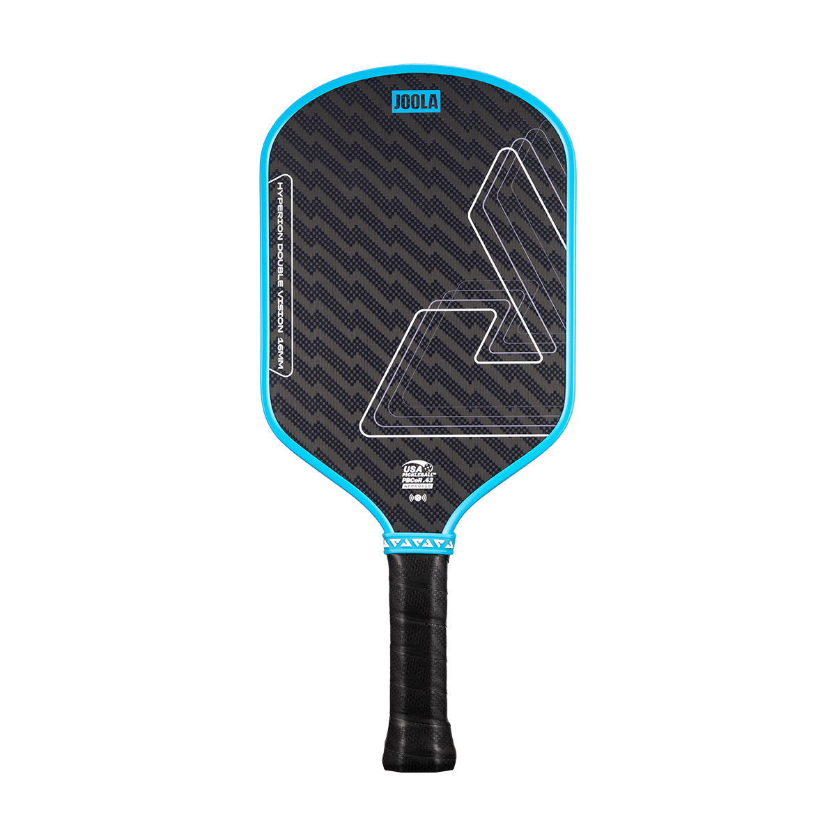 JOOLA Hyperion Double Vision 16mm pickleball paddle Bolt Blue