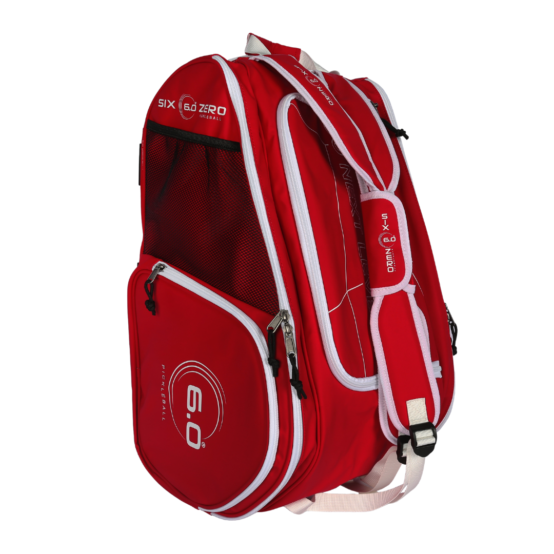Six Zero Pro Tour Bag, Ruby Red, three-quarter view