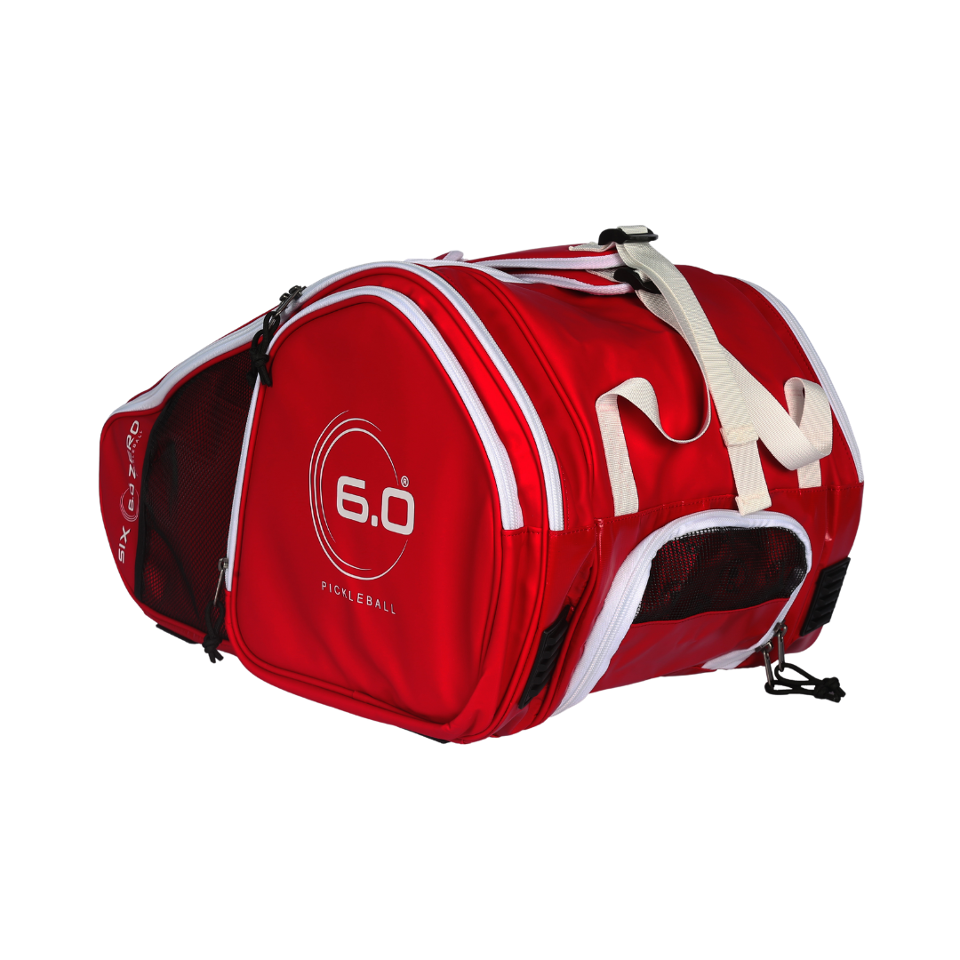 Six Zero Pro Tour Bag, Ruby Red, 6.0 logo side detail
