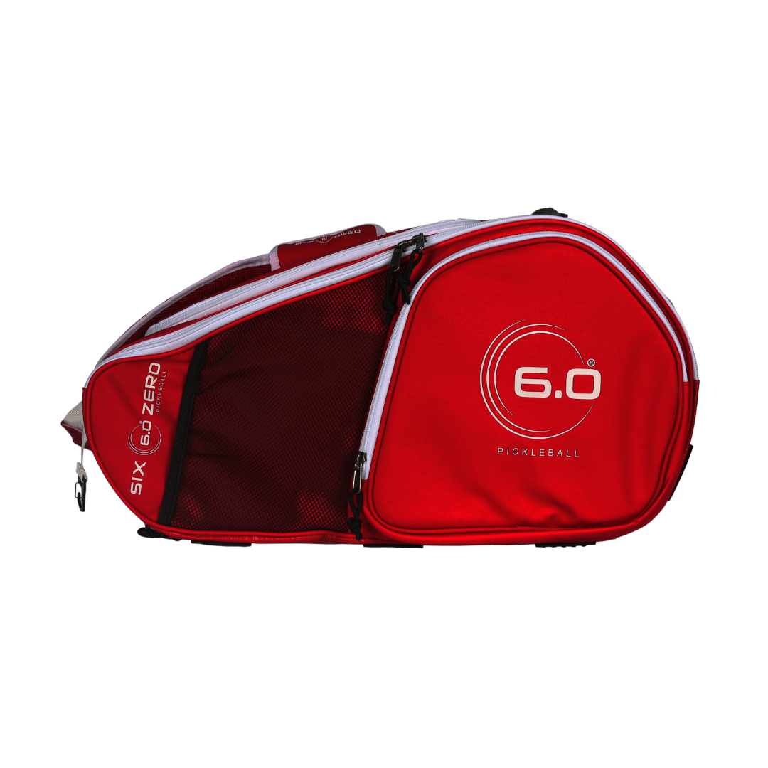 Six Zero Pro Tour Bag, Ruby Red, end compartment