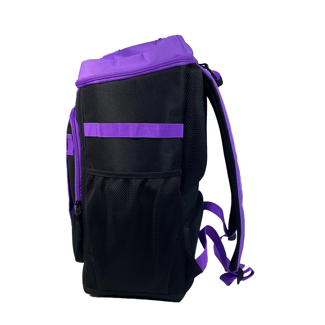 Six Zero Performance Backpack, Amethyst, side profile