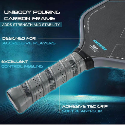 INSUM T1000 Pickleball Paddle - USAPA Approved Carbon Fibre Paddle