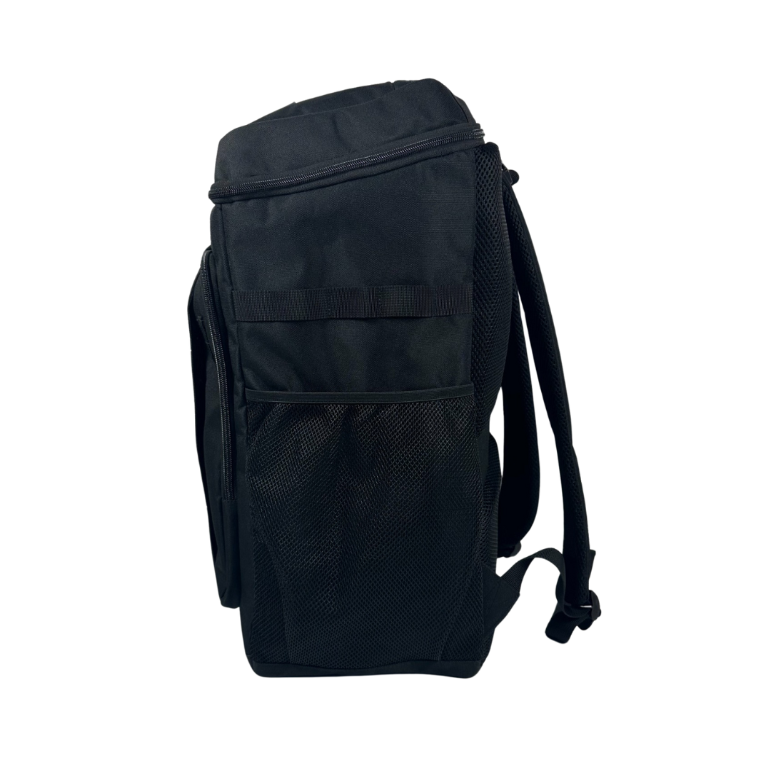 Six Zero Performance Backpack, Black, side profile