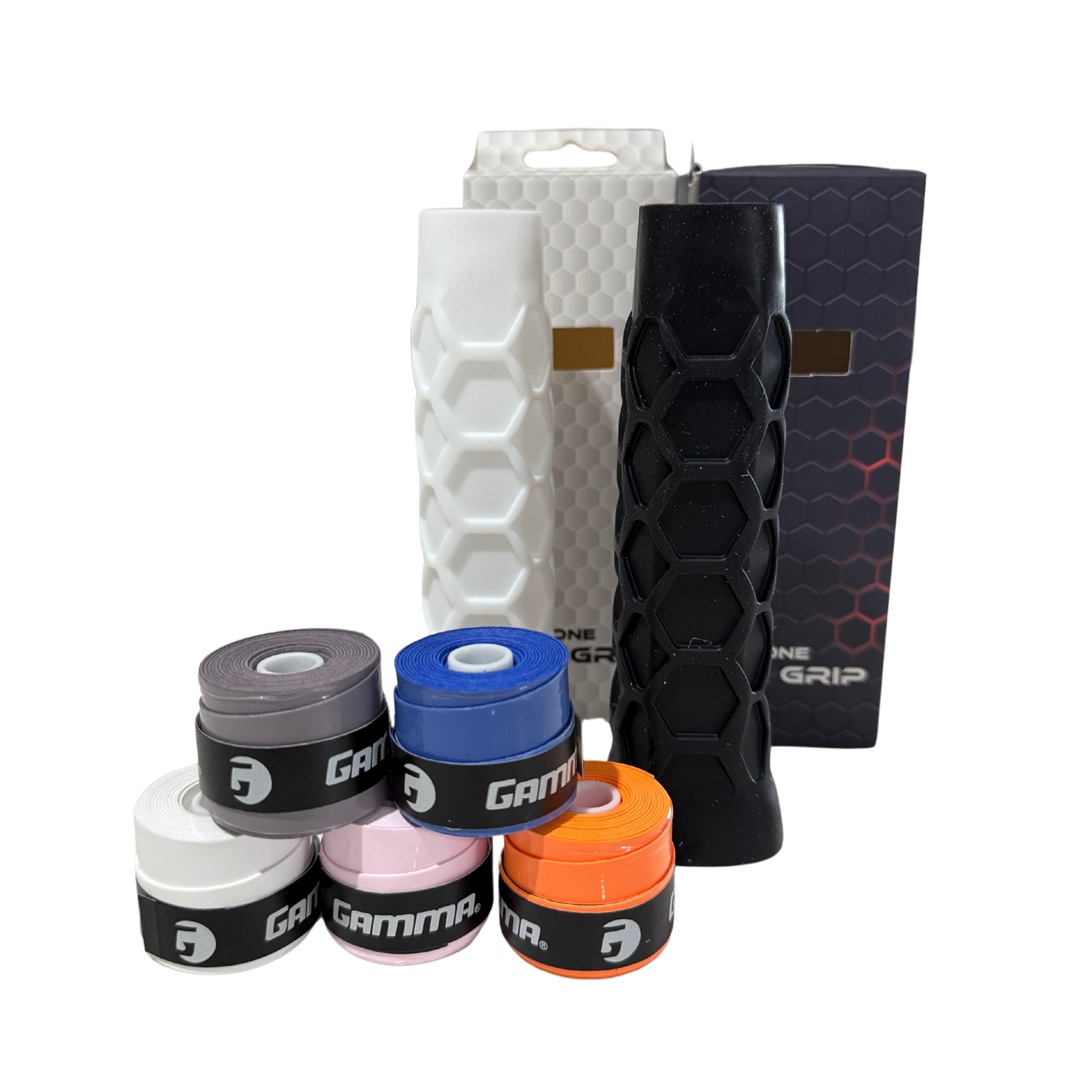 Pickld Grip Pack: Hexacore grip and Gamma overgrip bundle