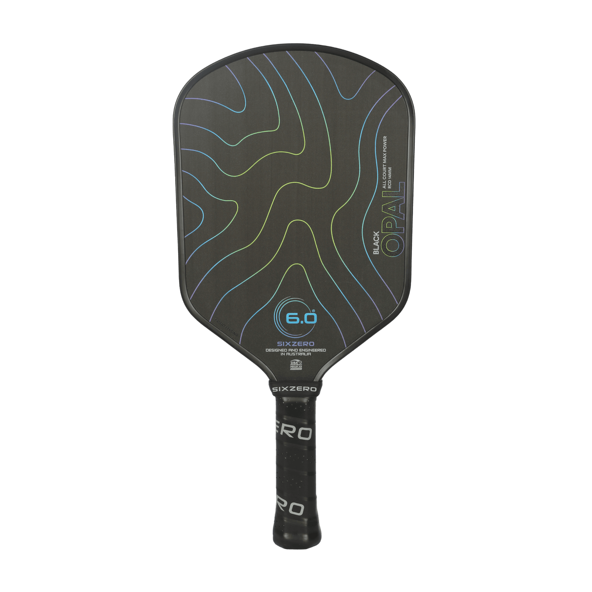 Six Zero Black Opal pickleball paddle - paddle face