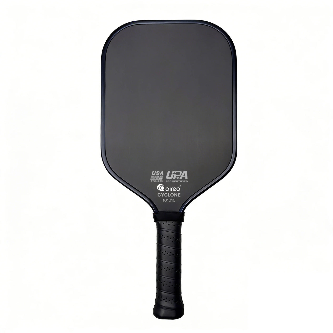 Aireo Cyclone pickleball paddle - Black colourway - front