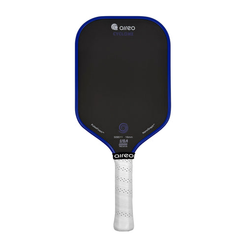 Aireo Cyclone pickleball paddle - Blue colourway - front