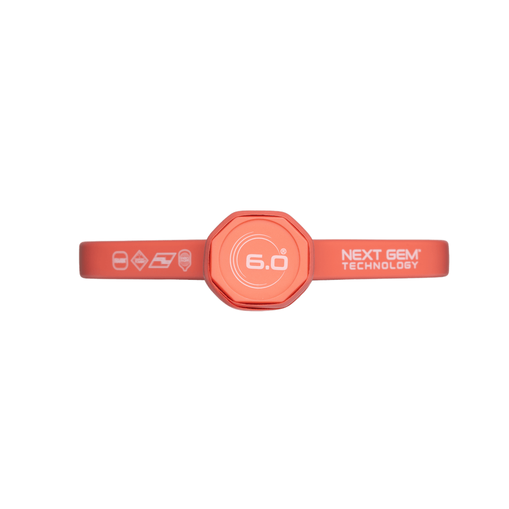 Six Zero Coral 16mm Hybrid Coral Pink pickleball paddle, butt cap detail
