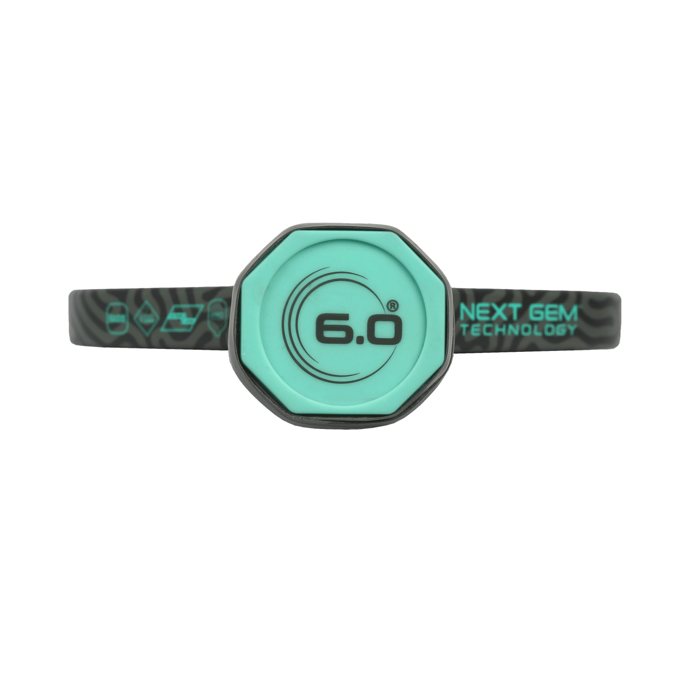 Six Zero Coral Pro 16mm pickleball paddle - Elongated shape - butt cap detail