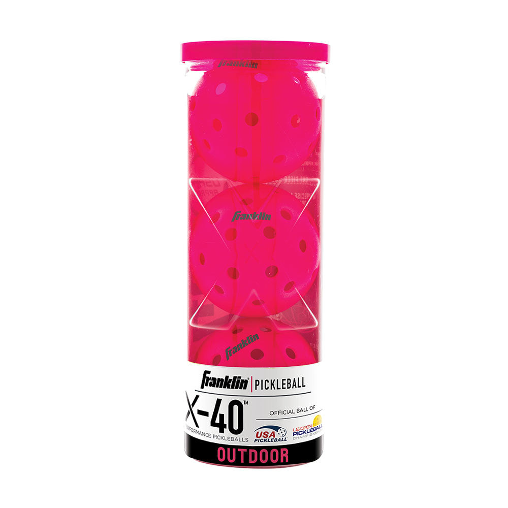 Franklin X-40 outdoor pickleball ball — bulk 100 pack, USAPA tournament approved