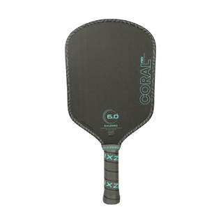 Six Zero Coral Pro 16mm pickleball paddle: front