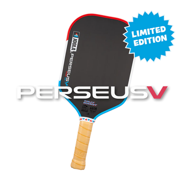 JOOLA Perseus Pro V Rally Rocket 16mm pickleball paddle: front face