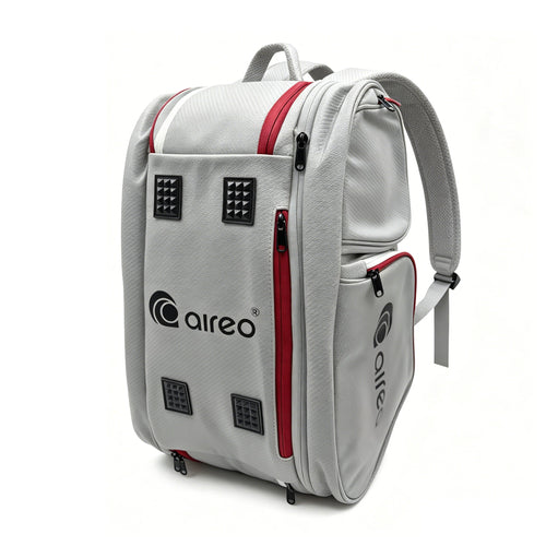 Aireo Tour 2-in-1 pickleball backpack in gray, with the paddle compartment detached