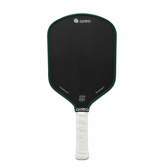 Aireo Cyclone X Hybrid pickleball paddle - Green colourway - front