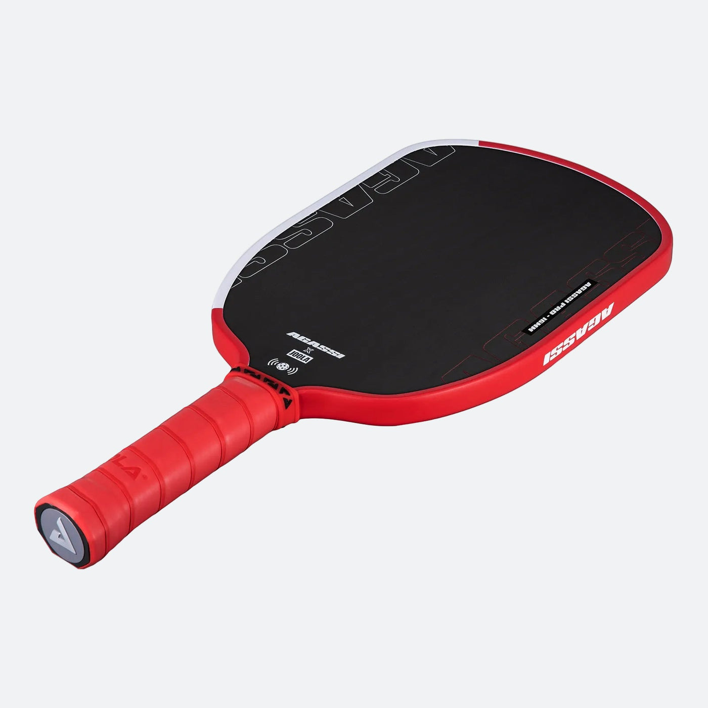 JOOLA Agassi Pro IV 16mm pickleball paddle - handle and butt cap