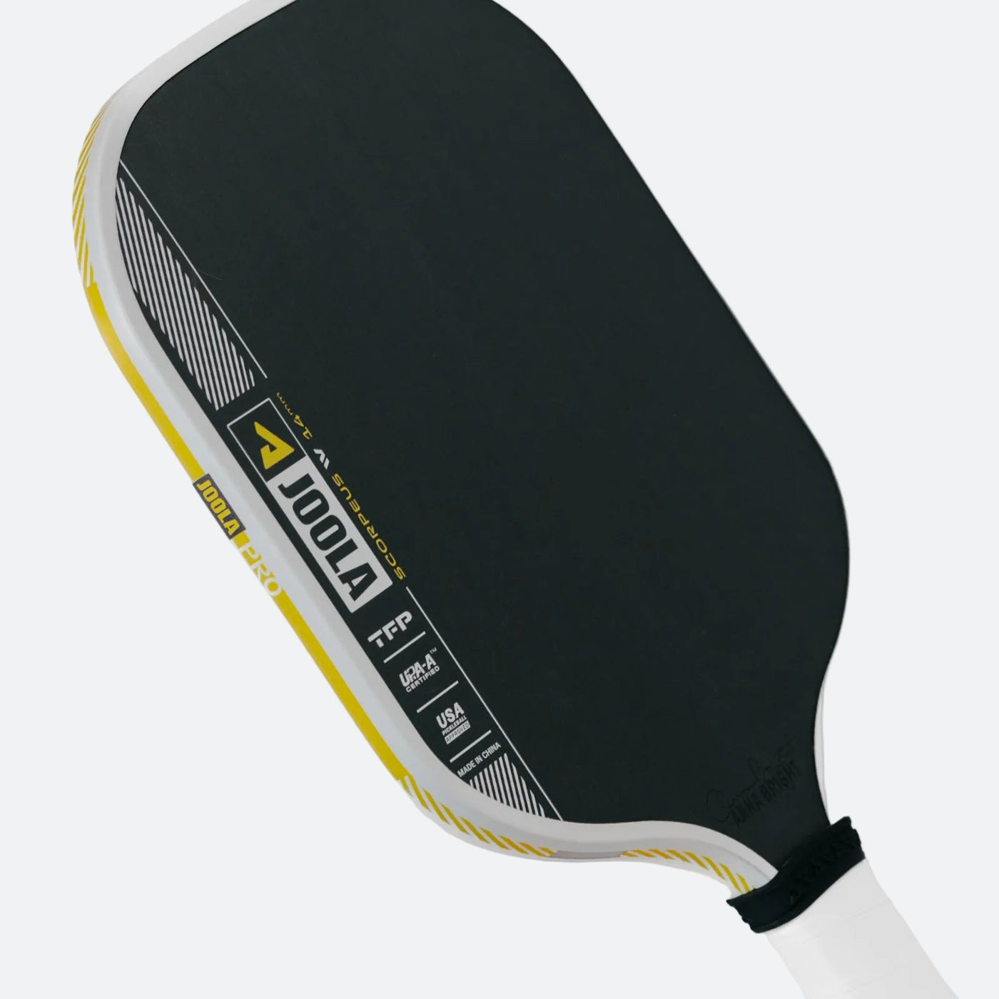 JOOLA Anna Bright Scorpeus Pro IV 14mm pickleball paddle - face and edge guard