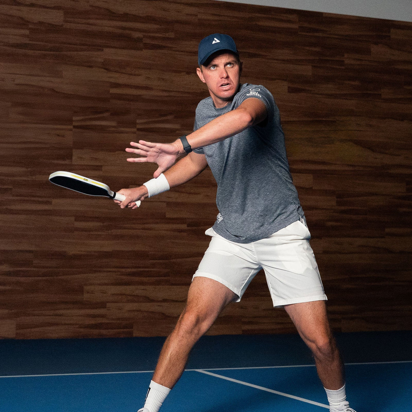 JOOLA Collin Johns Scorpeus Pro IV 16mm pickleball paddle on court