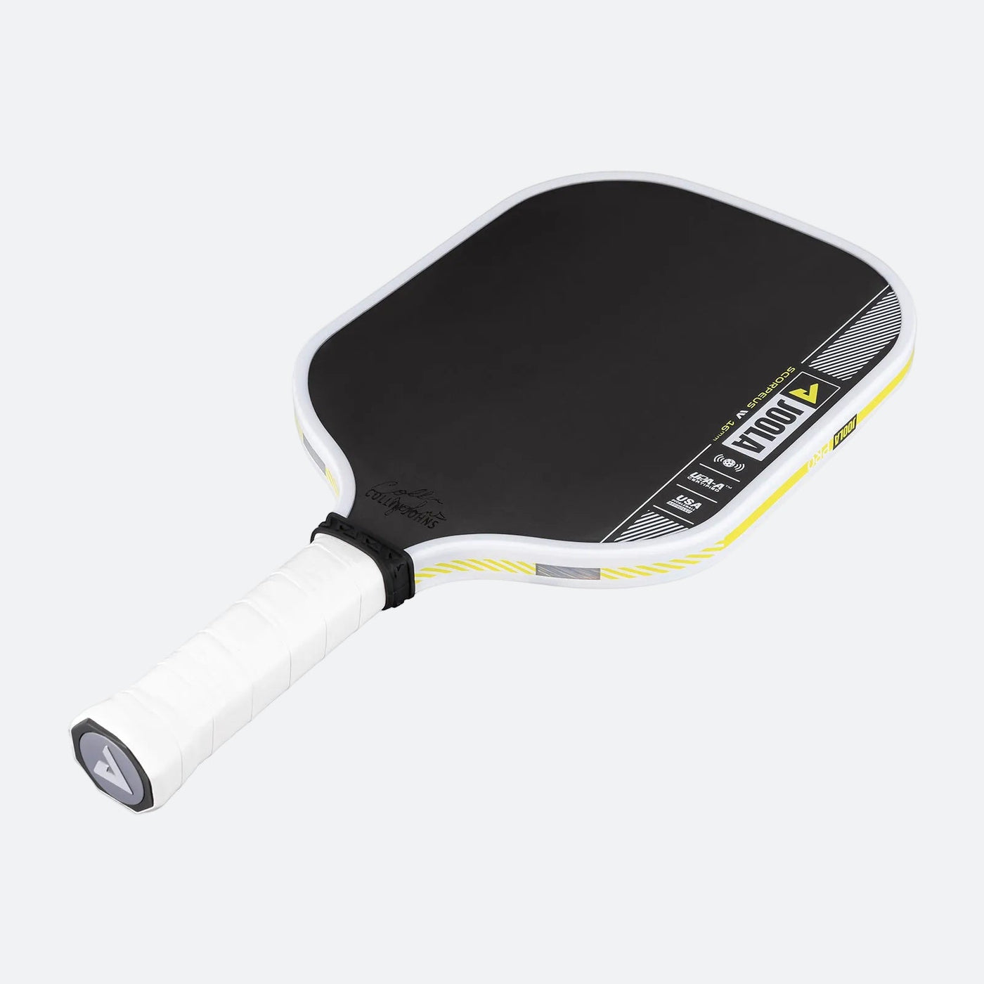 JOOLA Collin Johns Scorpeus Pro IV 16mm pickleball paddle - handle and butt cap