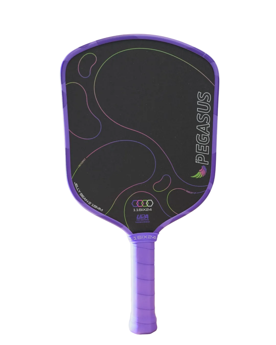 11SIX24 Pegasus Jelly Bean 2 pickleball paddle Cosmic Grape