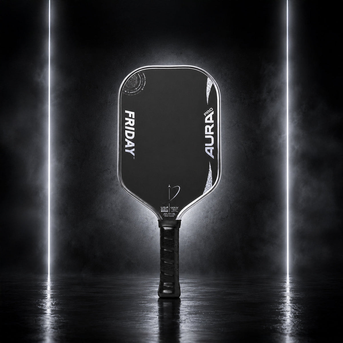 Friday Aura Pro Elongated Summer Eclipse Metallic pickleball paddle