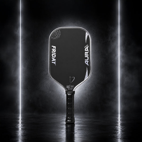 Friday Aura Pro Elongated 16mm Pickleball Paddle - Metallic