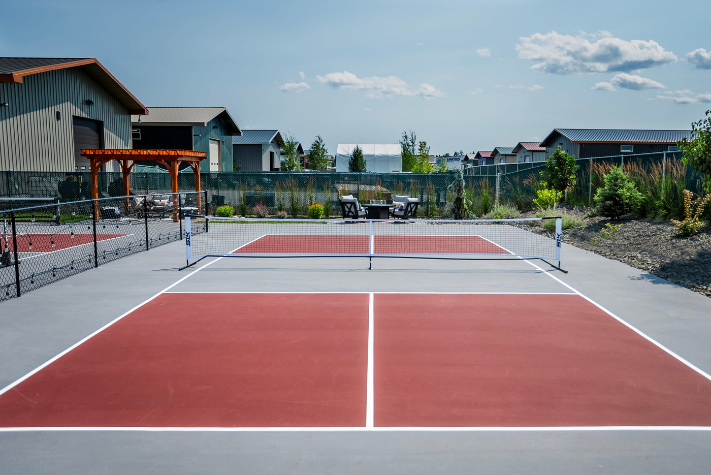 Selkirk SLK Prime Portable Pickleball Net — steel frame detail