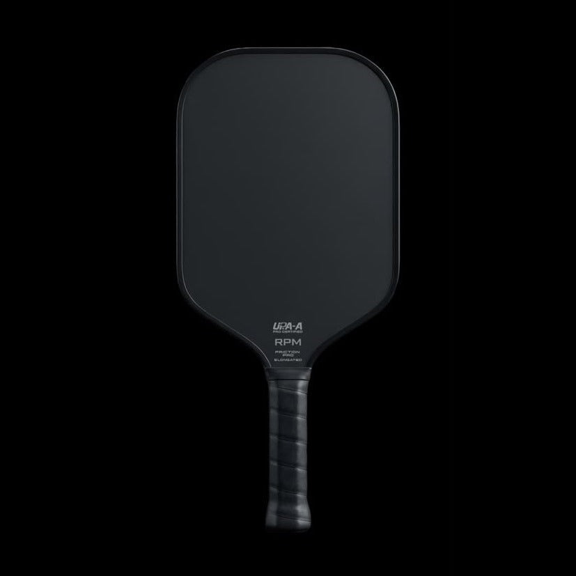 RPM Blackout V2 Elongated 16mm pickleball paddle, all-black finish
