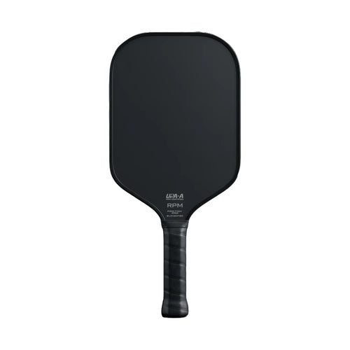 RPM Blackout V2 Elongated 16mm pickleball paddle, front on white
