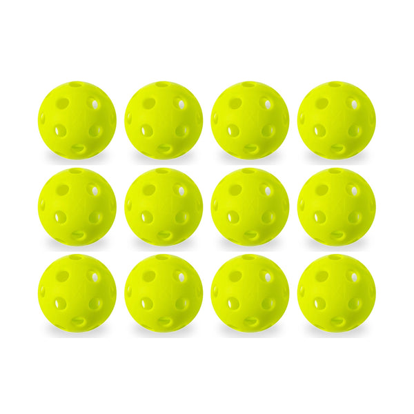 Franklin X-26 Indoor Pickleballs - 12 Pack - Lime Green