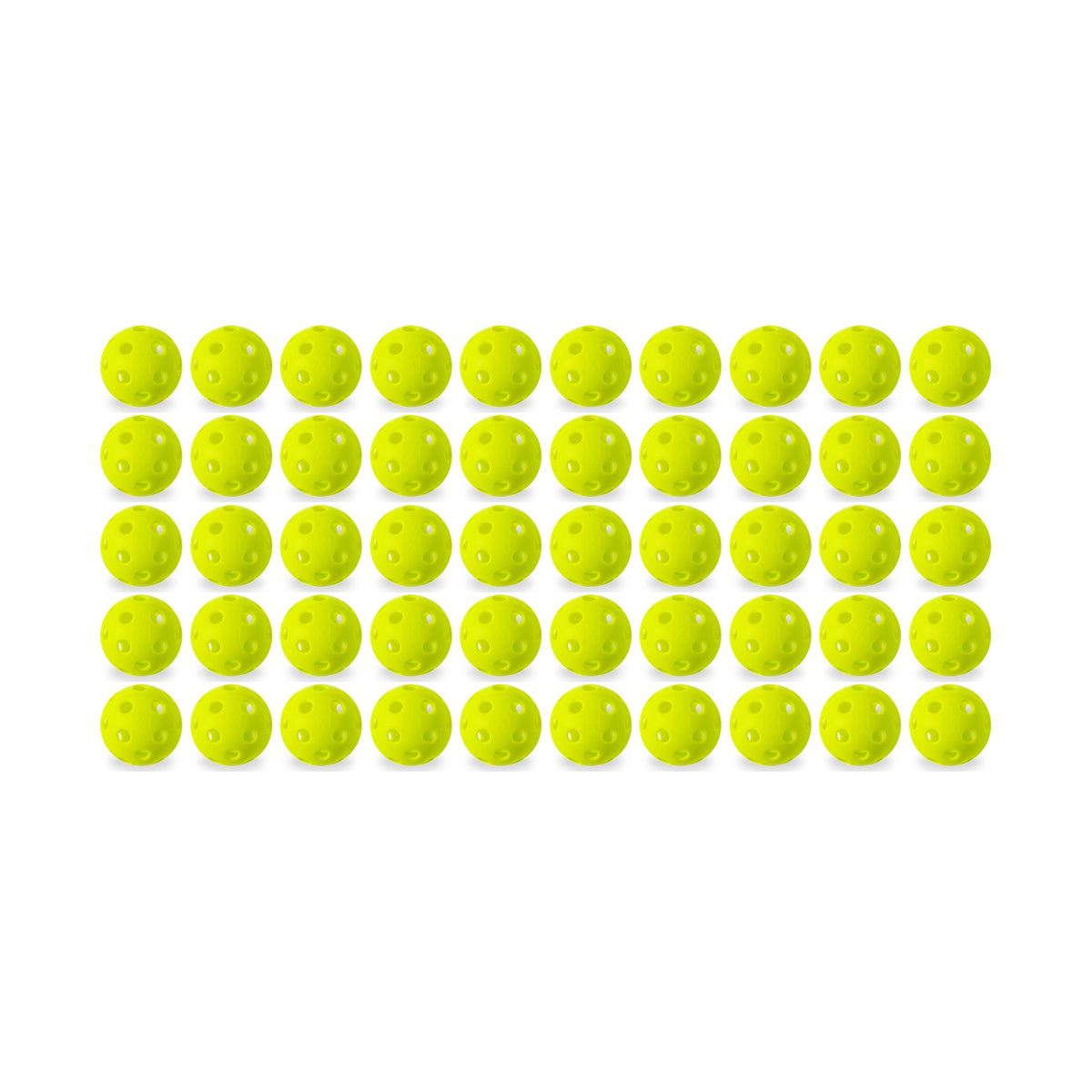 Franklin X-26 indoor pickleballs, 50 pack: 50 lime green 26-hole balls