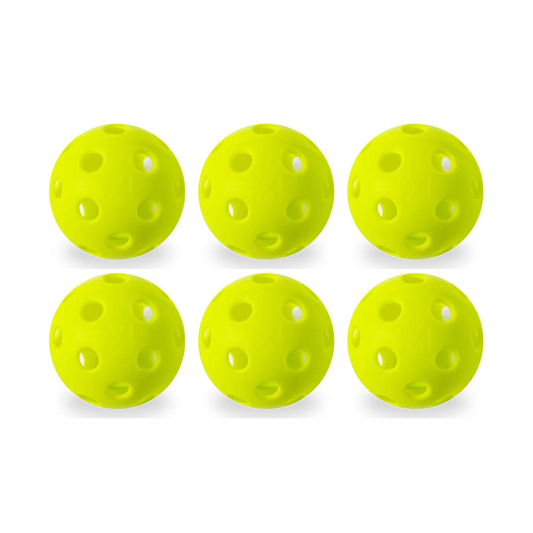 Franklin X-26 Indoor Pickleballs - 6 Pack - Lime Green