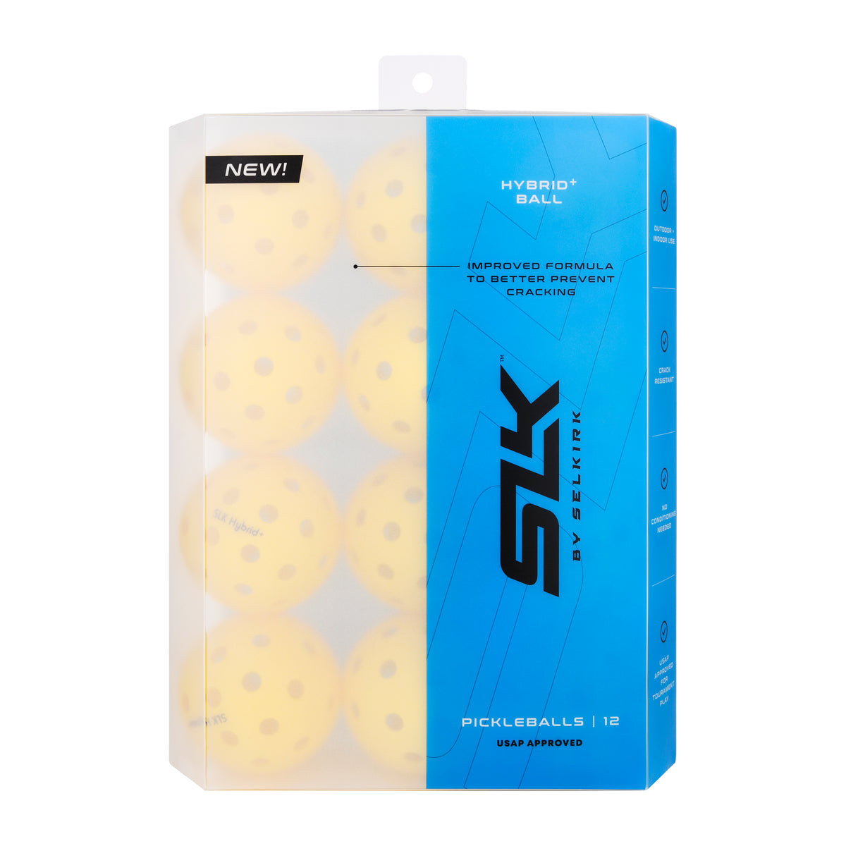 Selkirk SLK Hybrid pickleballs, 12 count retail pack