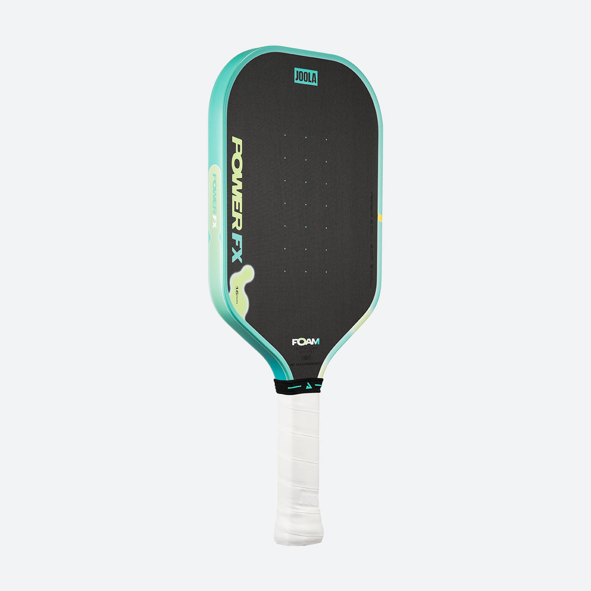 JOOLA Perseus Power FX 16mm pickleball paddle Daydream, front, upright
