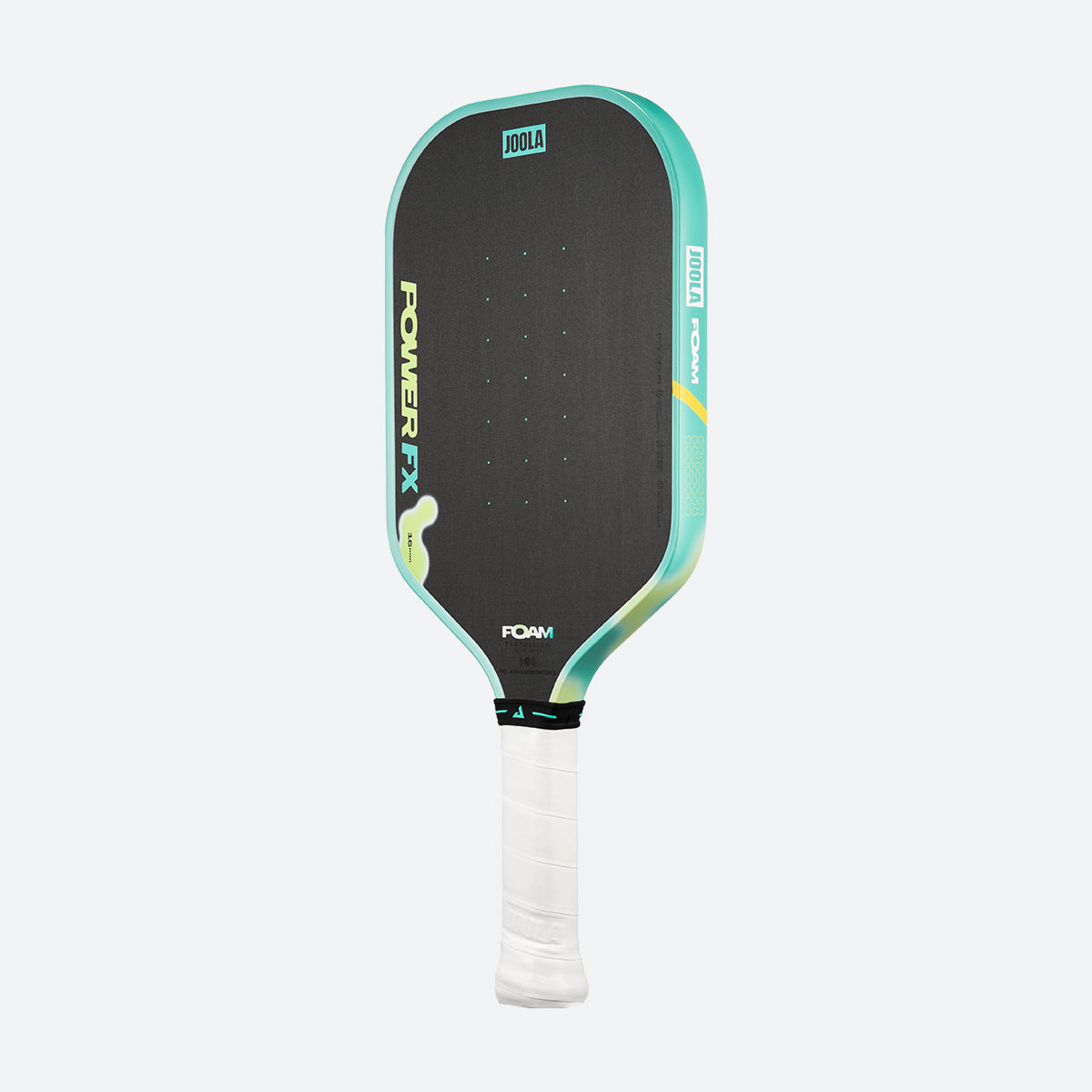 JOOLA Perseus Power FX 16mm pickleball paddle Daydream, face, turned