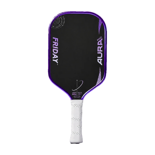 Friday Aura Pro Elongated 16mm Pickleball Paddle - Metallic Purple Limited Edition