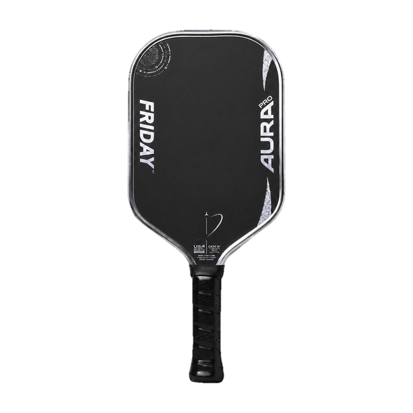 Friday Aura Pro Elongated 16mm Pickleball Paddle - Metallic